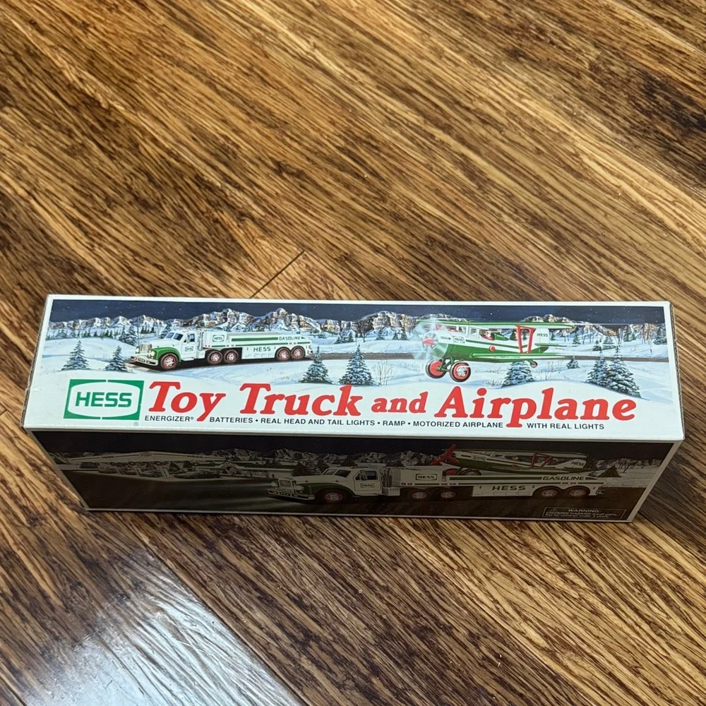 Vintage Hess 2002 Toy Truck and Airplane collectible toy new in box
